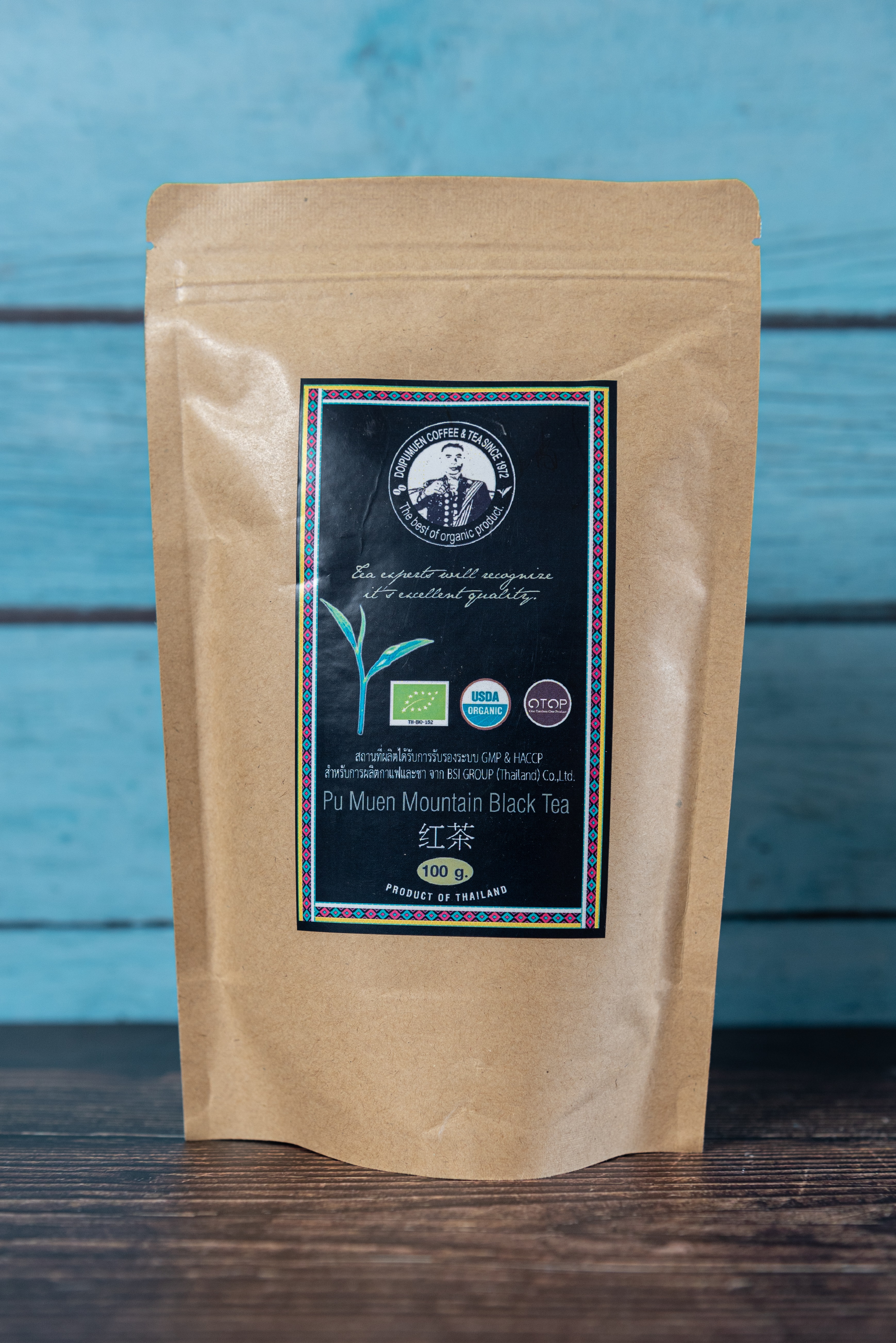 ชาดำอัสสัม ออร์แกนิค (ตราดอยปู่หมื่น) บรรจุ 100 กรัม Organic black tea (Doi Pumuen Brand) 100g